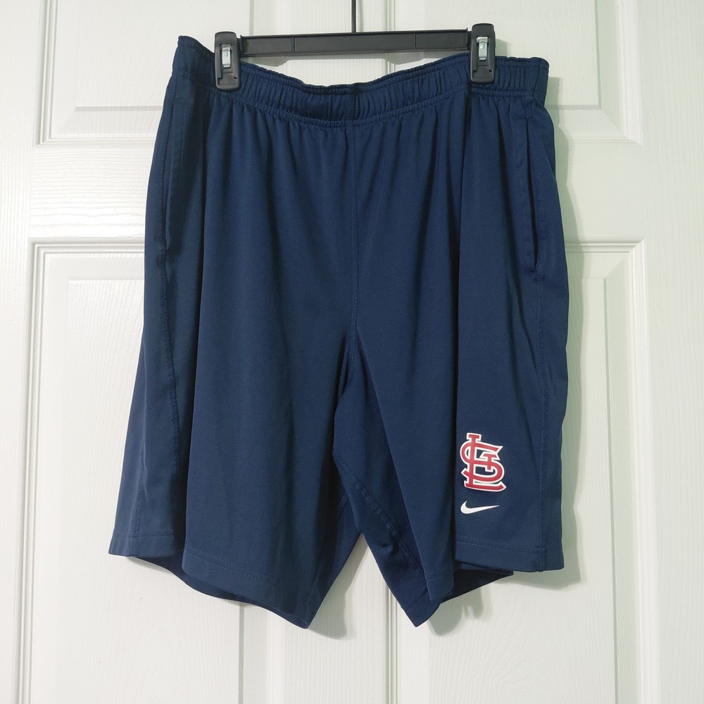 Nike St Louis Cardinals MLB Dri-FIT Shorts Mens XL Navy Blue 22296X-CR4